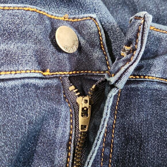 Tahari Womens Dark Wash Jeans Size 8/29 5 Pockets Stretch Zip Button Casual - Picture 5 of 10